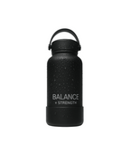 BALANCE AND STRENGTH - Black Water bottle