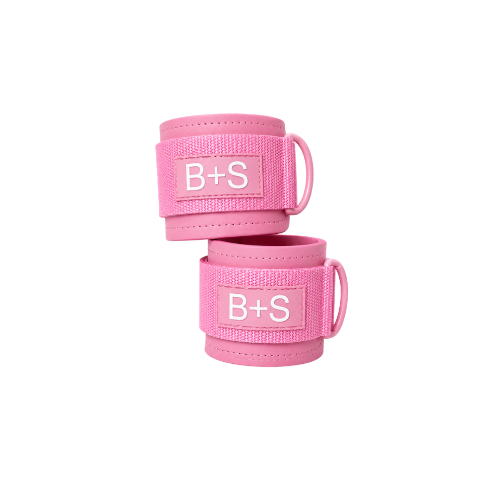 Pink ankle straps