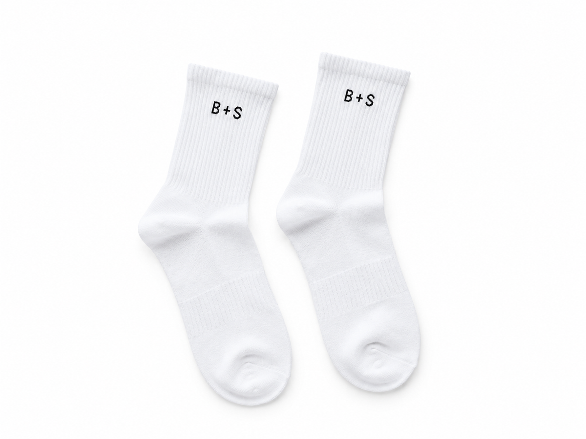 Crew Socks - White/Black